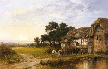 Returning Home landscape Benjamin Williams Leader Oil Paintings